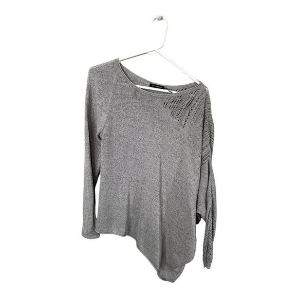 Stella Carakasi grey cotton blend long sleeve asymmetrical pullover ligh… - Picture 9 of 14